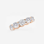 GWA037 - Additional Image 1 for  4 ctw East-West Oval Lab Grown Diamond Eternity Band - 4mm Width