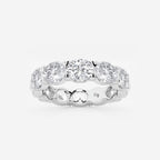 GWA037 - 5 ctw East-West Oval Lab Grown Diamond Eternity Band - 4.4mm Width