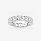GWA037 - product video for 5 ctw East-West Oval Lab Grown Diamond Eternity Band - 4.4mm Width