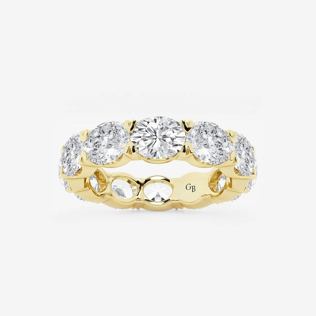 GWA037 - product video for 5 ctw East-West Oval Lab Grown Diamond Eternity Band - 4.4mm Width