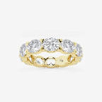 GWA037 - product video for 5 ctw East-West Oval Lab Grown Diamond Eternity Band - 4.4mm Width