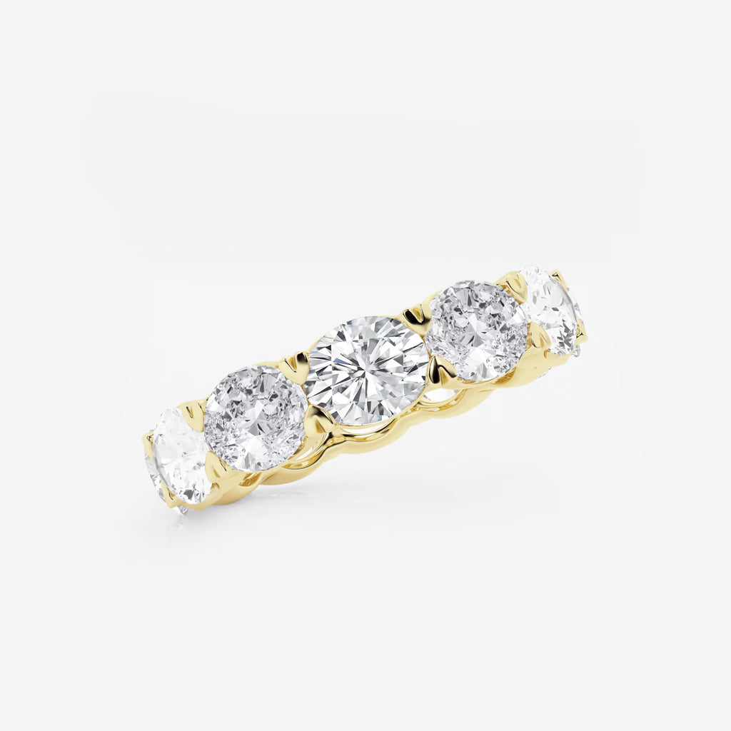 GWA037 - Additional Image 1 for  5 ctw East-West Oval Lab Grown Diamond Eternity Band - 4.4mm Width
