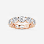 GWA037 - 5 ctw East-West Oval Lab Grown Diamond Eternity Band - 4.4mm Width