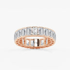 GWA038 - product video for 5 ctw Emerald Lab Grown Diamond Half Bezel Eternity Band - 5.2mm Width