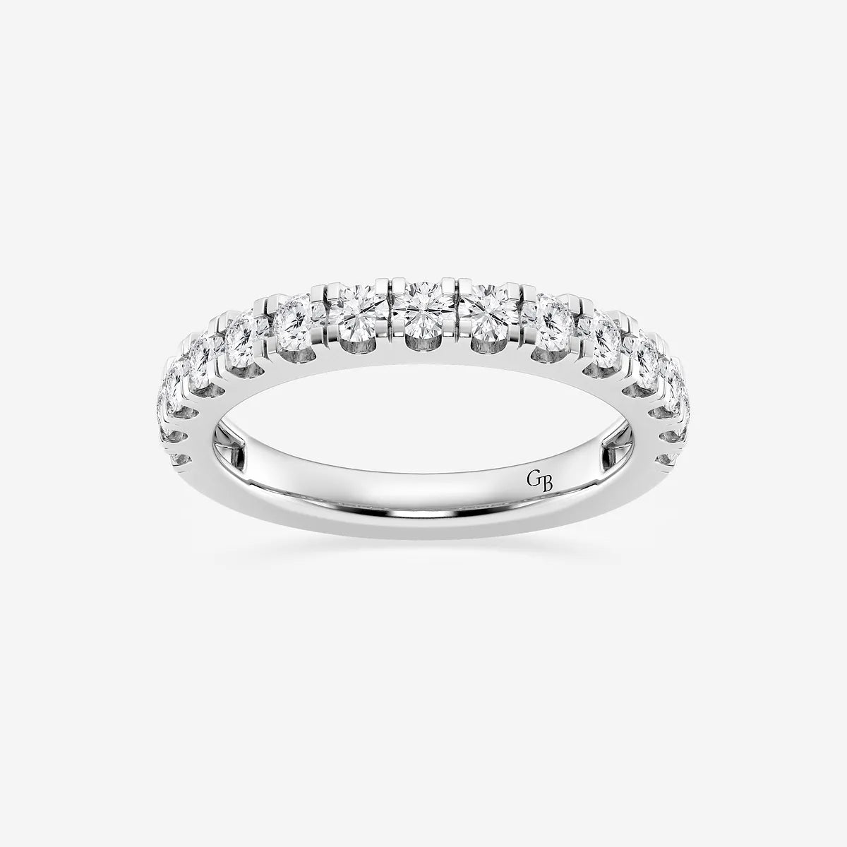 GWA039 - product video for 3/4 ctw Round Lab Grown Diamond Prong Set Wedding Band