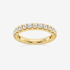 GWA039 - product video for 3/4 ctw Round Lab Grown Diamond Prong Set Wedding Band