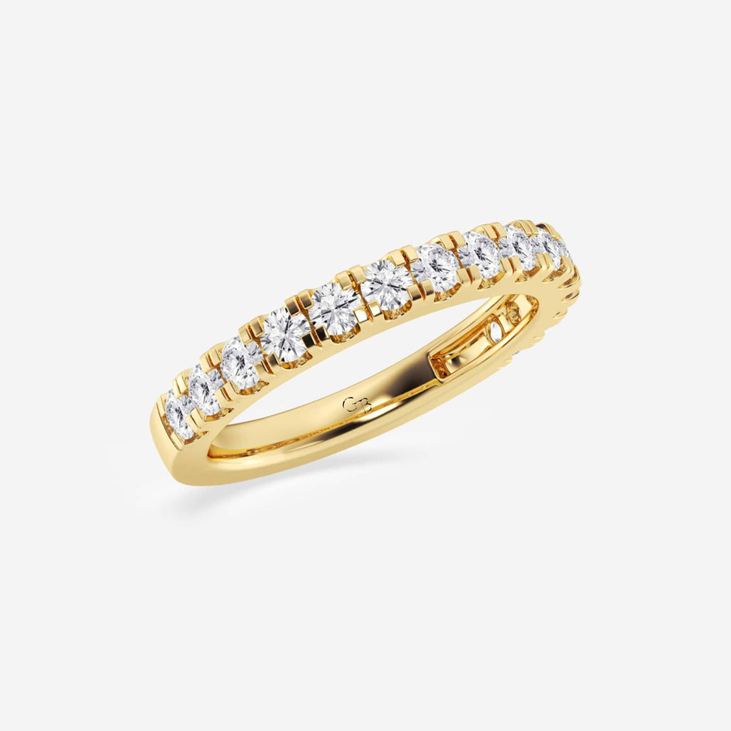 GWA039 - Additional Image 1 for  3/4 ctw Round Lab Grown Diamond Prong Set Wedding Band
