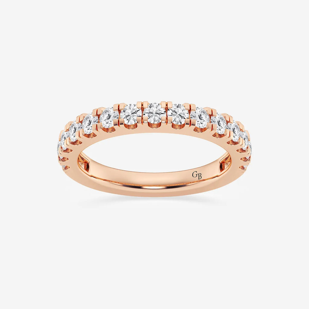 GWA039 - product video for 3/4 ctw Round Lab Grown Diamond Prong Set Wedding Band