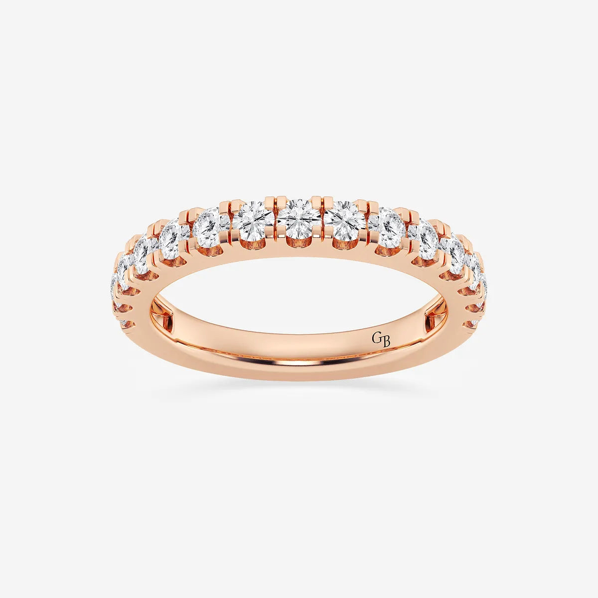 GWA039 - product video for 3/4 ctw Round Lab Grown Diamond Prong Set Wedding Band