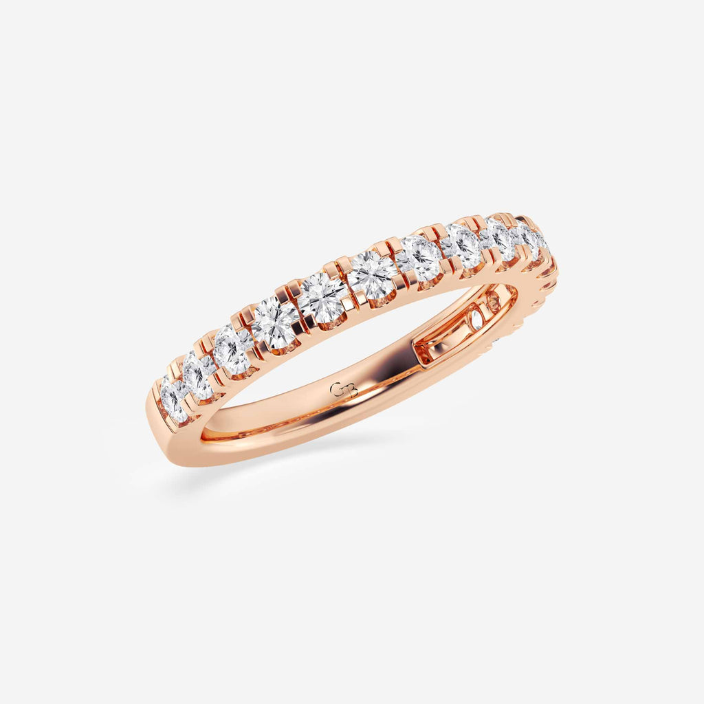 GWA039 - Additional Image 1 for  3/4 ctw Round Lab Grown Diamond Prong Set Wedding Band