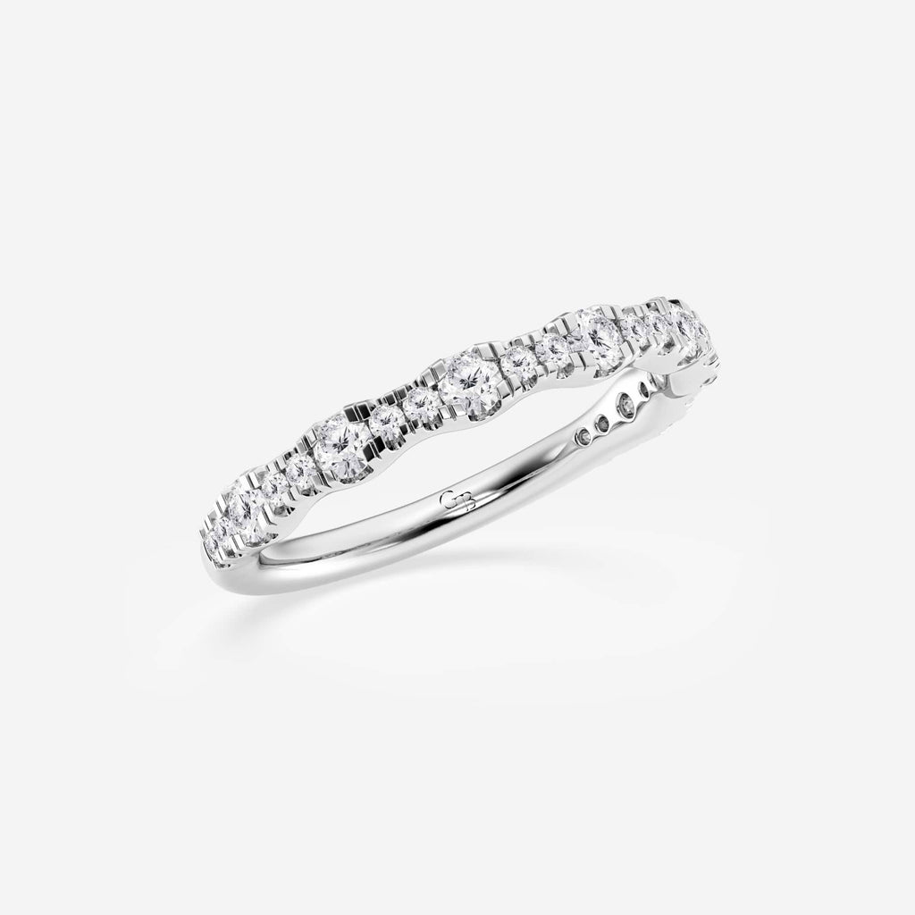 GWA040 - Additional Image 1 for  1/3 ctw Round Lab Grown Diamond Prong Set Wedding Band