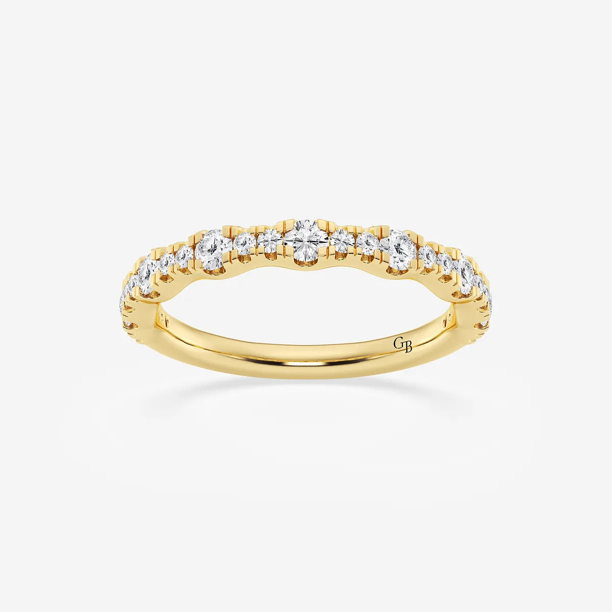 GWA040 - product video for 1/3 ctw Round Lab Grown Diamond Prong Set Wedding Band