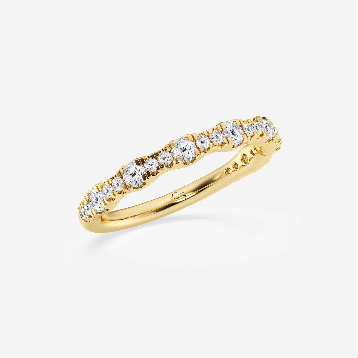 GWA040 - Additional Image 1 for  1/3 ctw Round Lab Grown Diamond Prong Set Wedding Band