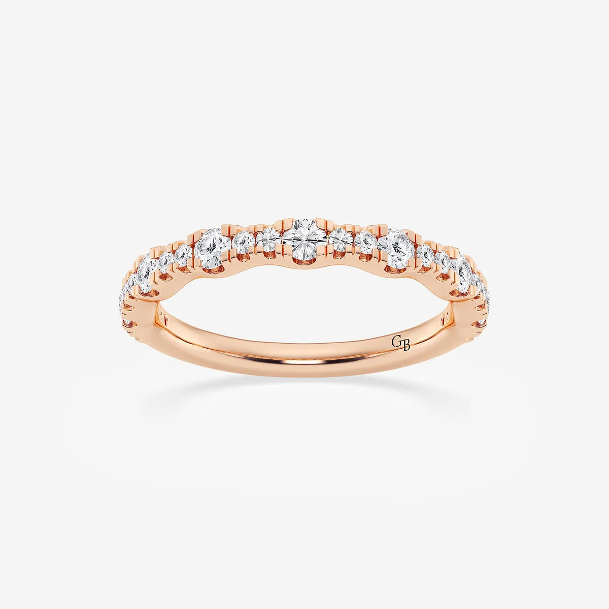 GWA040 - product video for 1/3 ctw Round Lab Grown Diamond Prong Set Wedding Band