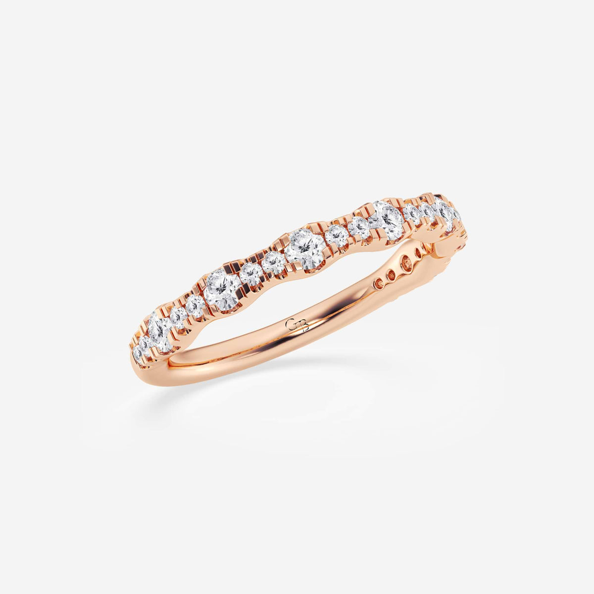 GWA040 - Additional Image 1 for  1/3 ctw Round Lab Grown Diamond Prong Set Wedding Band