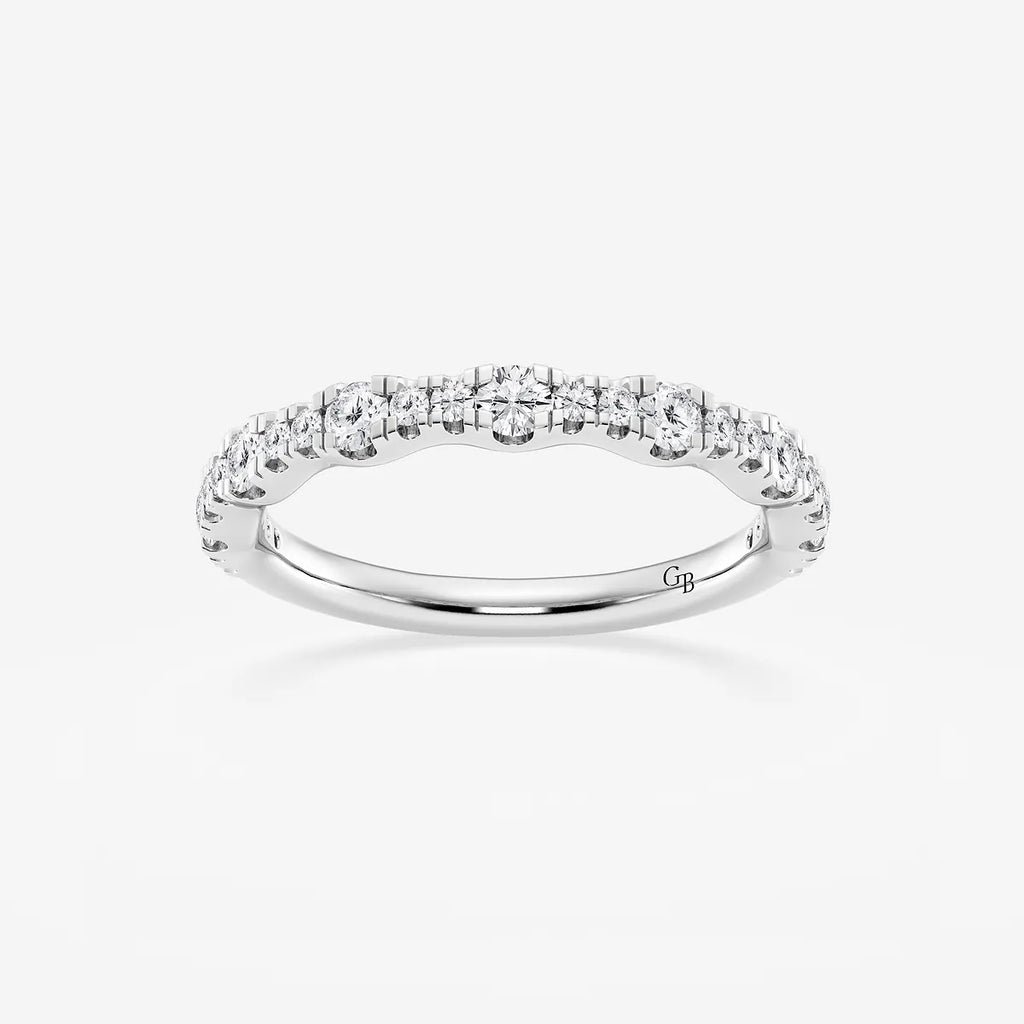 GWA040 - product video for 1/2 ctw Round Lab Grown Diamond Prong Set Wedding Band
