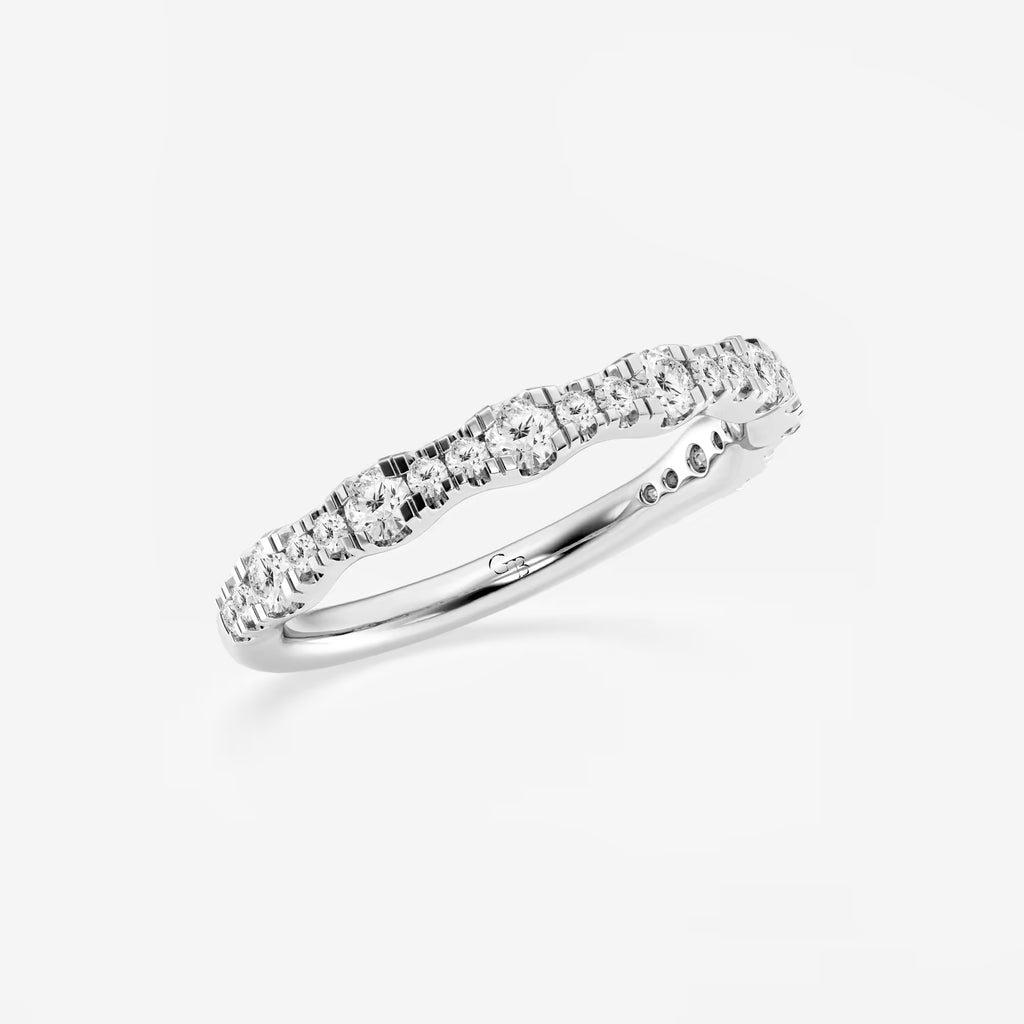 GWA040 - Additional Image 1 for  1/2 ctw Round Lab Grown Diamond Prong Set Wedding Band