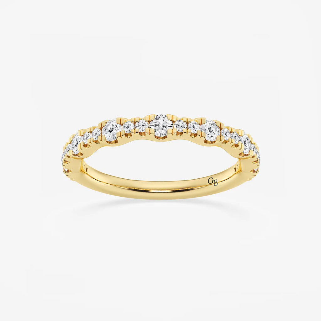 GWA040 - product video for 1/2 ctw Round Lab Grown Diamond Prong Set Wedding Band