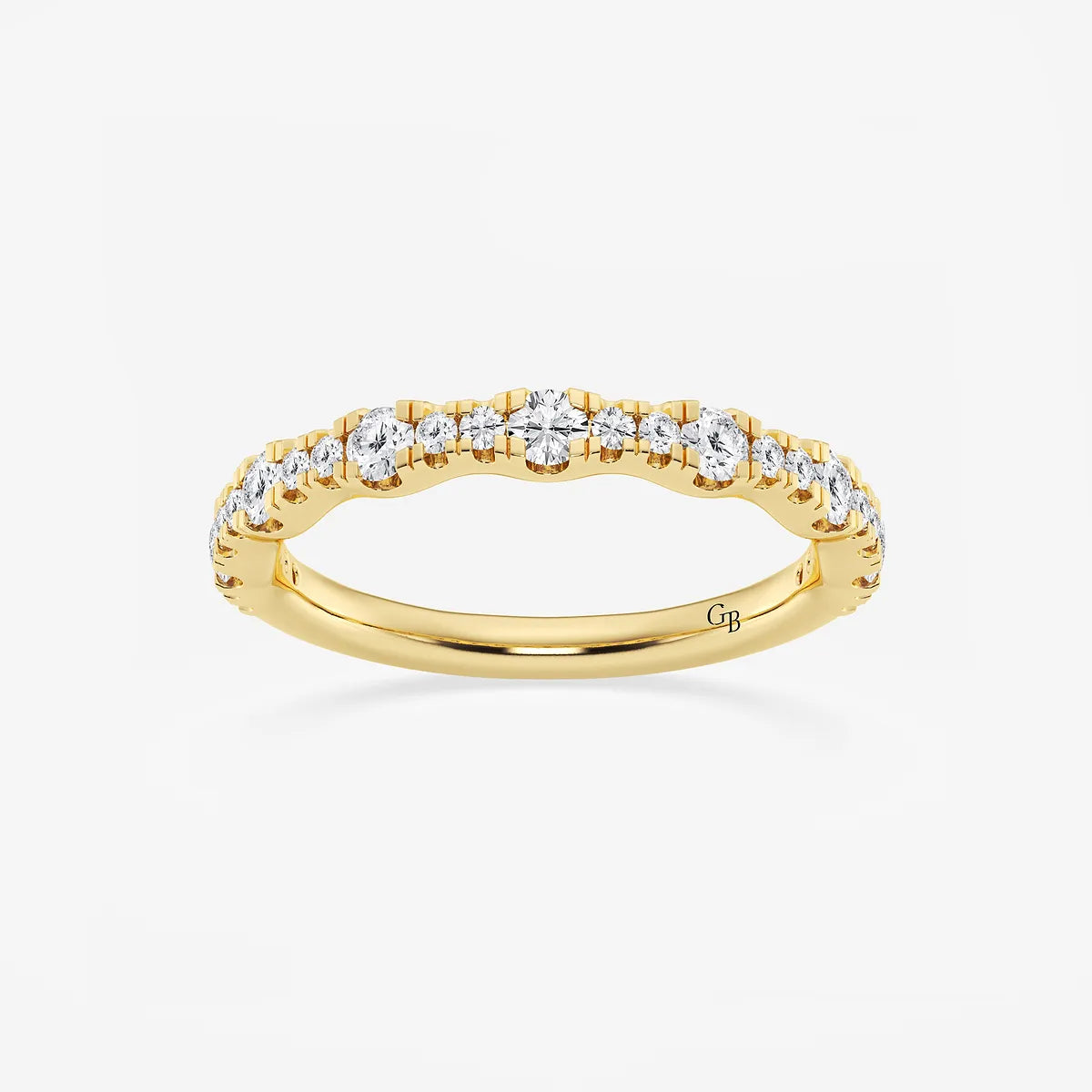 GWA040 - product video for 1/2 ctw Round Lab Grown Diamond Prong Set Wedding Band