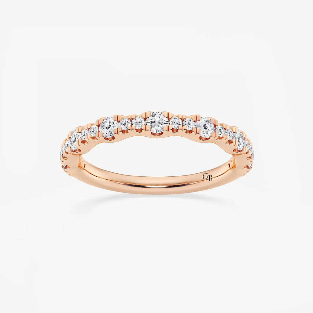 GWA040 - product video for 1/2 ctw Round Lab Grown Diamond Prong Set Wedding Band