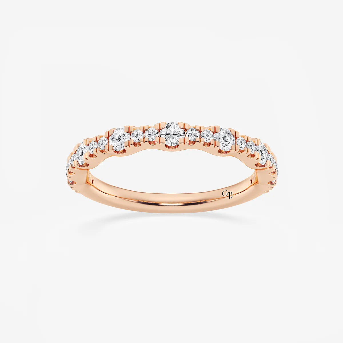 GWA040 - product video for 1/2 ctw Round Lab Grown Diamond Prong Set Wedding Band