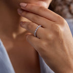 GWA041 - 2 ctw Floating Round Lab Grown Diamond Eternity Band - 3mm Width