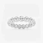 GWA041 - product video for 3 ctw Floating Round Lab Grown Diamond Eternity Band - 3.9mm Width