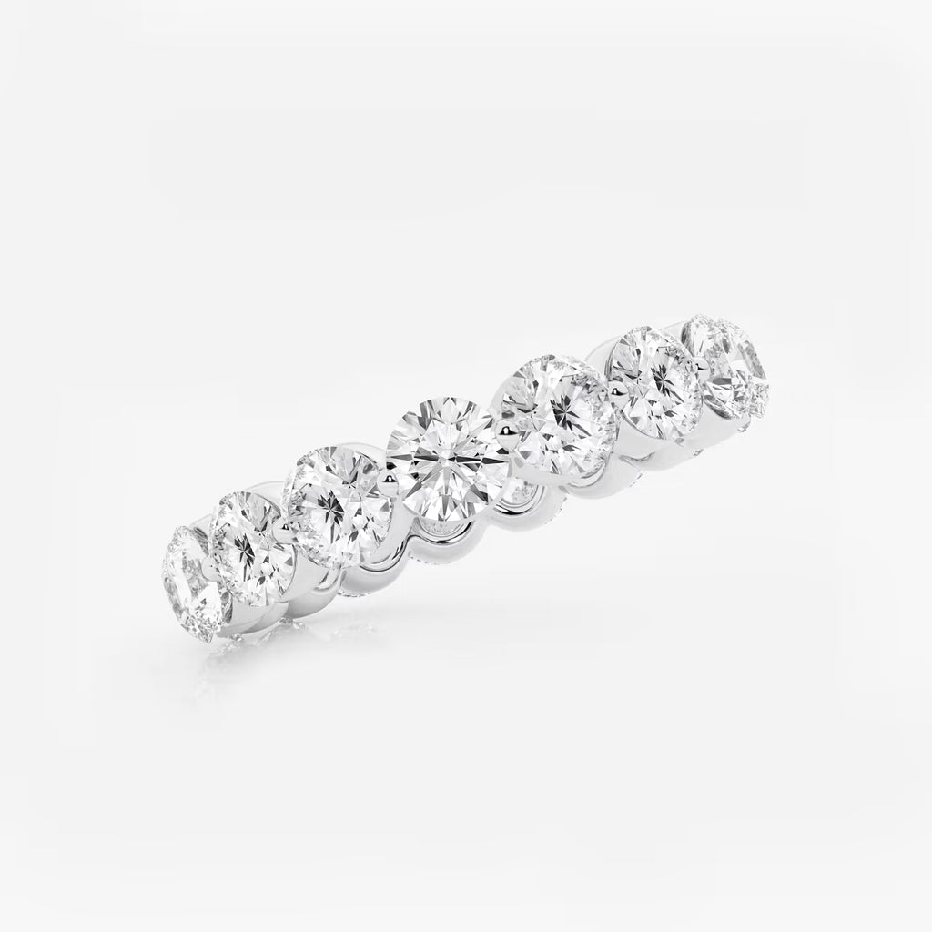 GWA041 - Additional Image 1 for  3 ctw Floating Round Lab Grown Diamond Eternity Band - 3.9mm Width