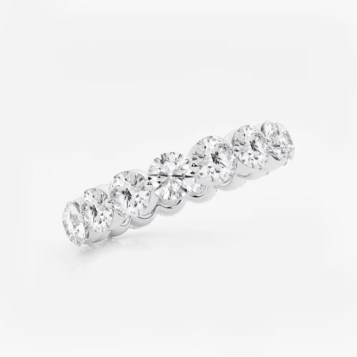 GWA041 - Additional Image 1 for  3 ctw Floating Round Lab Grown Diamond Eternity Band - 3.9mm Width