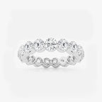 GWA041 - product video for 3 ctw Floating Round Lab Grown Diamond Eternity Band - 3.9mm Width