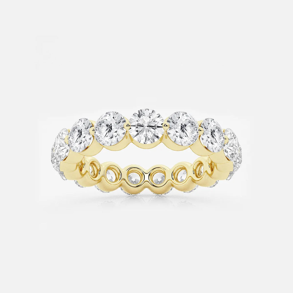 GWA041 - product video for 3 ctw Floating Round Lab Grown Diamond Eternity Band - 3.9mm Width