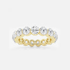GWA041 - product video for 3 ctw Floating Round Lab Grown Diamond Eternity Band - 3.9mm Width