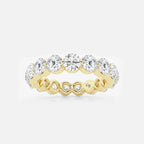 GWA041 - product video for 3 ctw Floating Round Lab Grown Diamond Eternity Band - 3.9mm Width