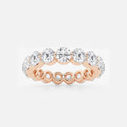 GWA041 - product video for 3 ctw Floating Round Lab Grown Diamond Eternity Band - 3.9mm Width