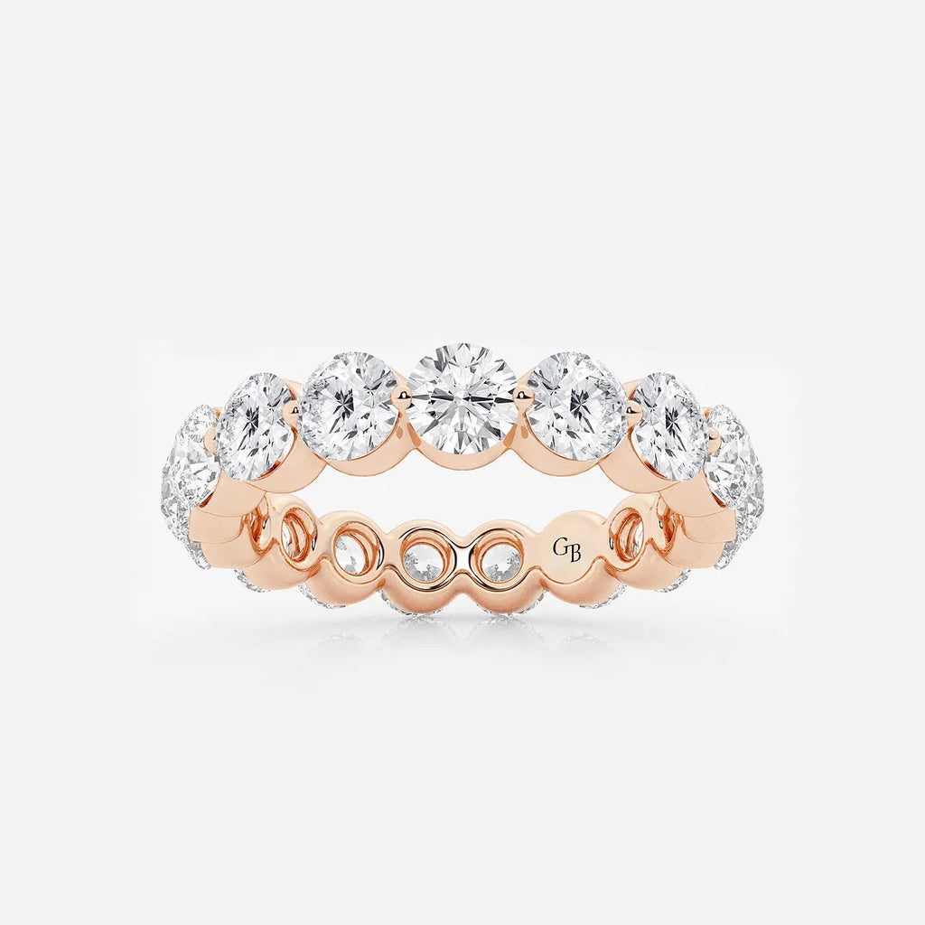 GWA041 - product video for 3 ctw Floating Round Lab Grown Diamond Eternity Band - 3.9mm Width