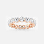 GWA041 - product video for 3 ctw Floating Round Lab Grown Diamond Eternity Band - 3.9mm Width