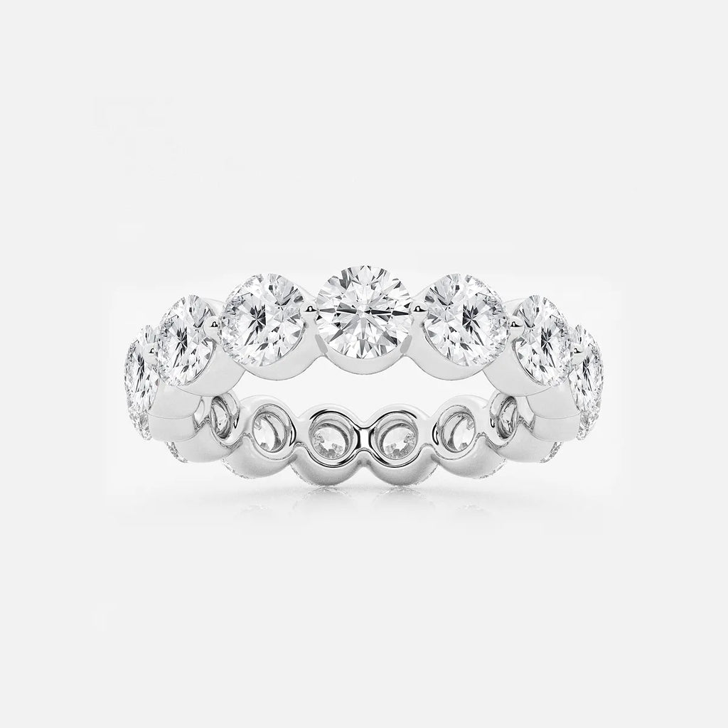 GWA041 - product video for 4 ctw Floating Round Lab Grown Diamond Eternity Band - 4.2mm Width