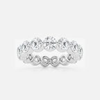 GWA041 - product video for 4 ctw Floating Round Lab Grown Diamond Eternity Band - 4.2mm Width