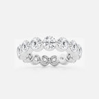 GWA041 - product video for 4 ctw Floating Round Lab Grown Diamond Eternity Band - 4.2mm Width