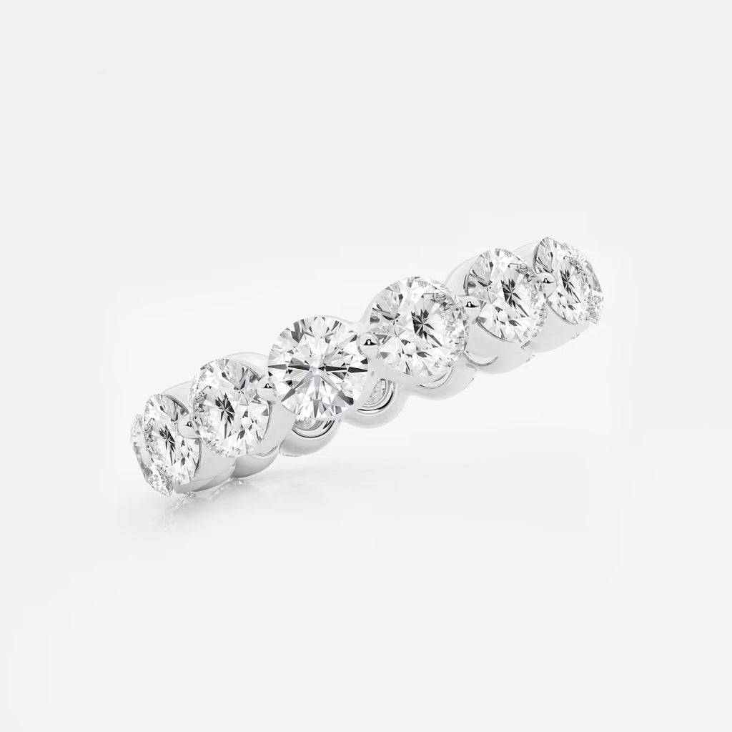 GWA041 - Additional Image 1 for  4 ctw Floating Round Lab Grown Diamond Eternity Band - 4.2mm Width