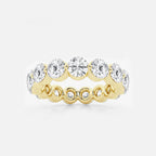 GWA041 - product video for 4 ctw Floating Round Lab Grown Diamond Eternity Band - 4.2mm Width
