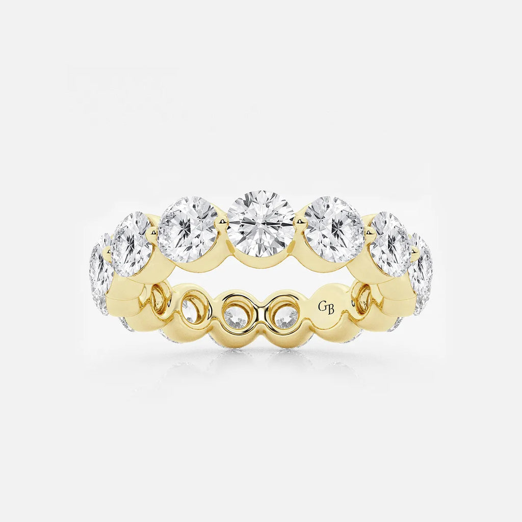 GWA041 - product video for 4 ctw Floating Round Lab Grown Diamond Eternity Band - 4.2mm Width