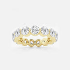 GWA041 - product video for 4 ctw Floating Round Lab Grown Diamond Eternity Band - 4.2mm Width