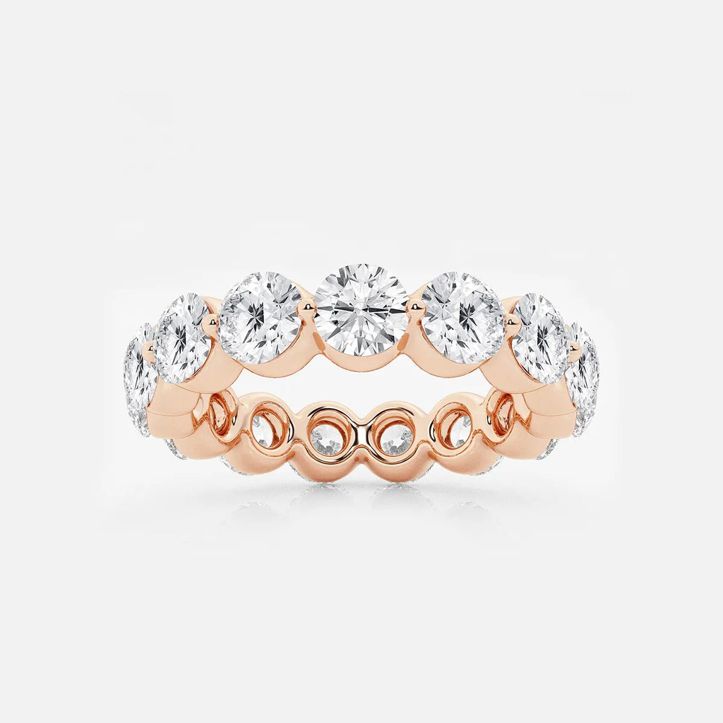 GWA041 - product video for 4 ctw Floating Round Lab Grown Diamond Eternity Band - 4.2mm Width