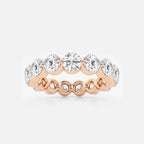 GWA041 - product video for 4 ctw Floating Round Lab Grown Diamond Eternity Band - 4.2mm Width