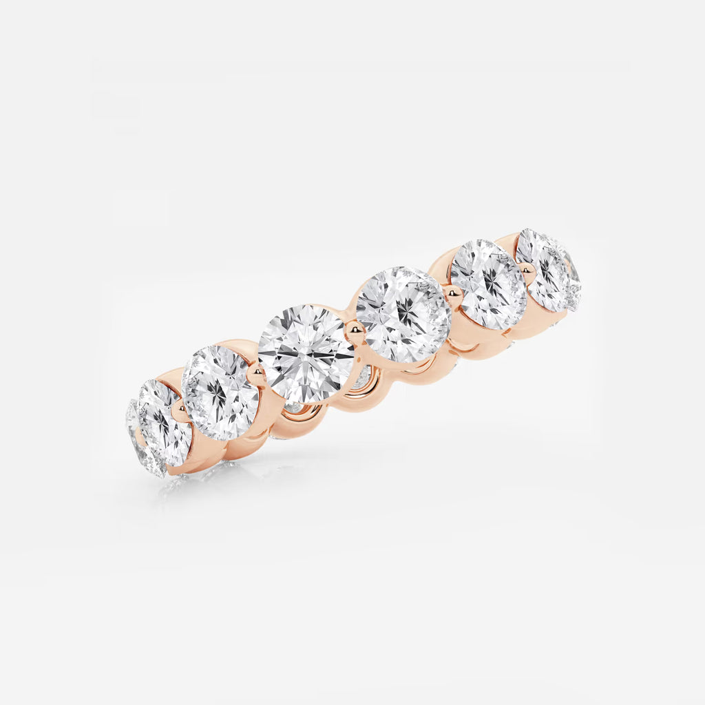 GWA041 - Additional Image 1 for  4 ctw Floating Round Lab Grown Diamond Eternity Band - 4.2mm Width
