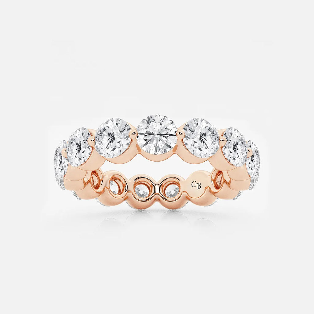 GWA041 - product video for 4 ctw Floating Round Lab Grown Diamond Eternity Band - 4.2mm Width