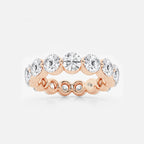 GWA041 - product video for 4 ctw Floating Round Lab Grown Diamond Eternity Band - 4.2mm Width
