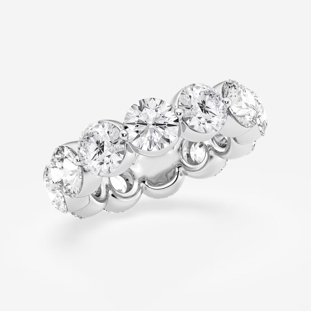GWA041 - Additional Image 1 for  6 ctw Round Lab Grown Floating Diamond Eternity Band - 4.9mm Width