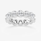 GWA041 - product video for 6 ctw Round Lab Grown Floating Diamond Eternity Band - 4.9mm Width